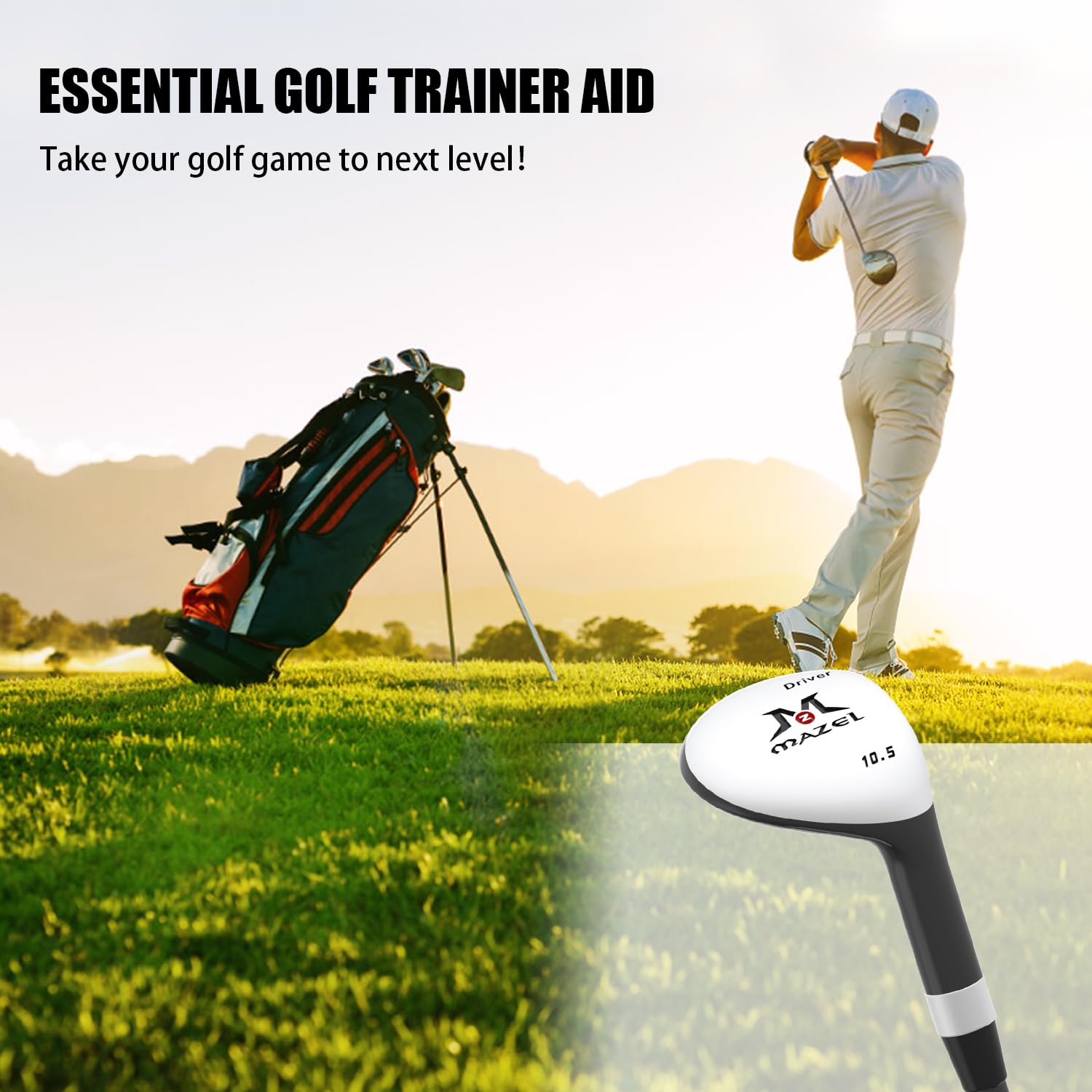 Amazon.com : MAZEL Mini Driver/Iron Golf Clubs Swing Trainer Aid